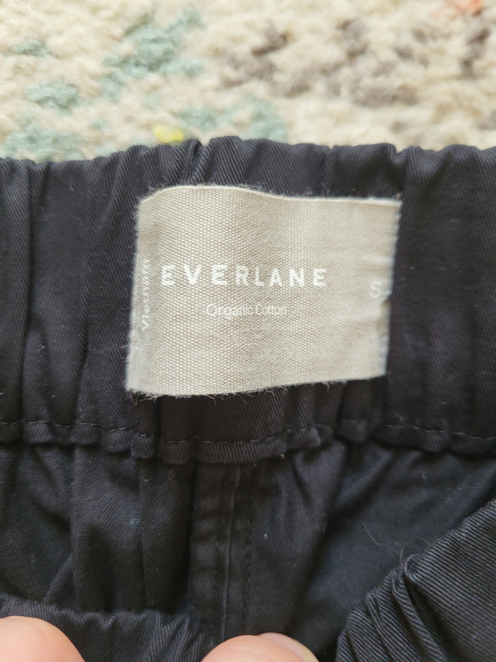 Everlane The Easy Pant Black Straight Leg Relaxed Highwaisted Trousers - Picture 2 of 5